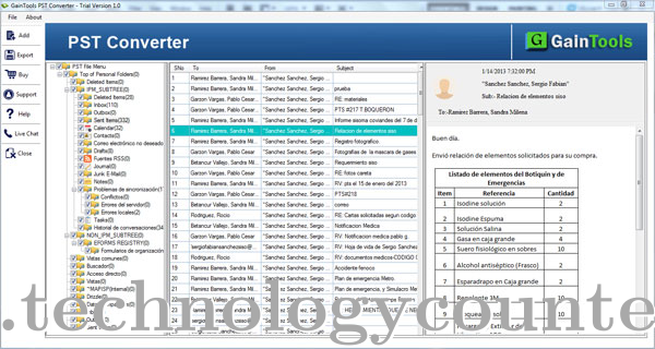 Gains PST Converter Screenshots
