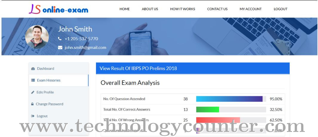 Logicspice Online Exam Screenshots