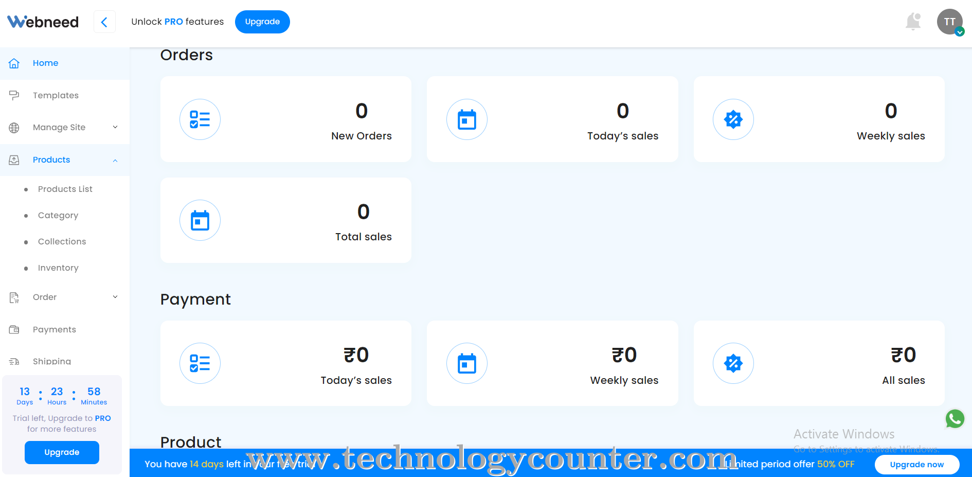Webneed Screenshots
