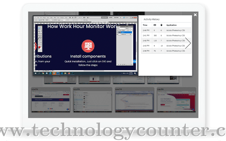 Work Hour Monitor Screenshots