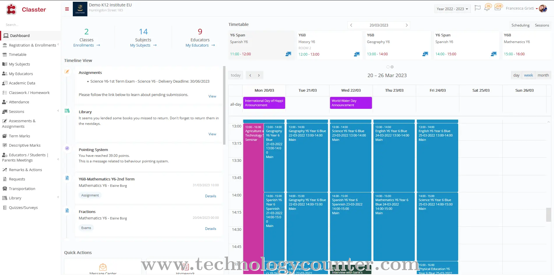Classter Screenshots