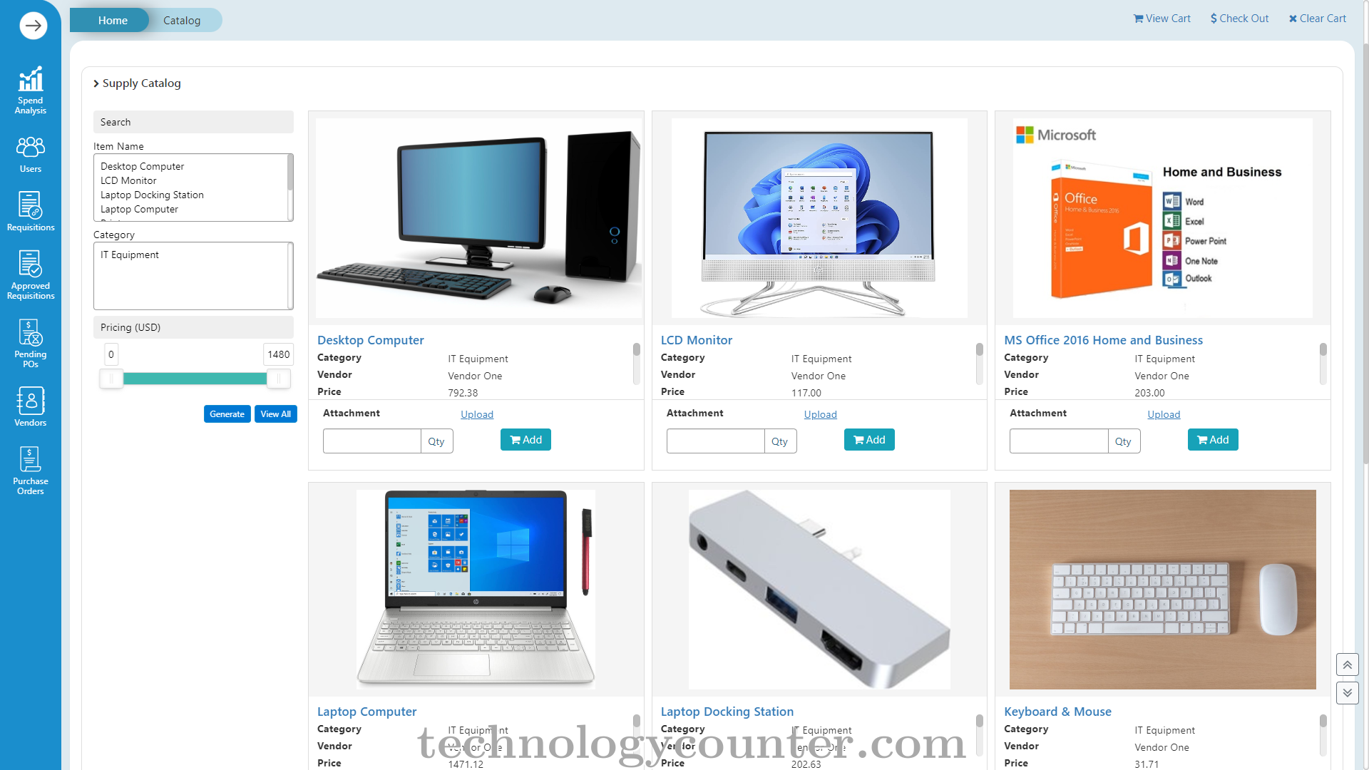SutiProcure Screenshots