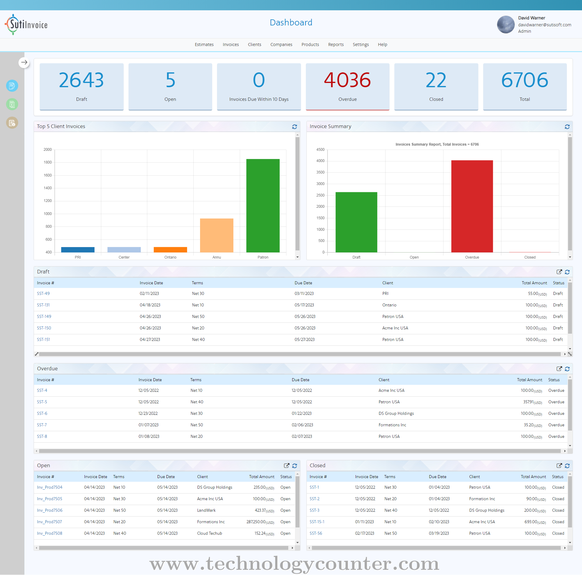 SutiInvoice Screenshots