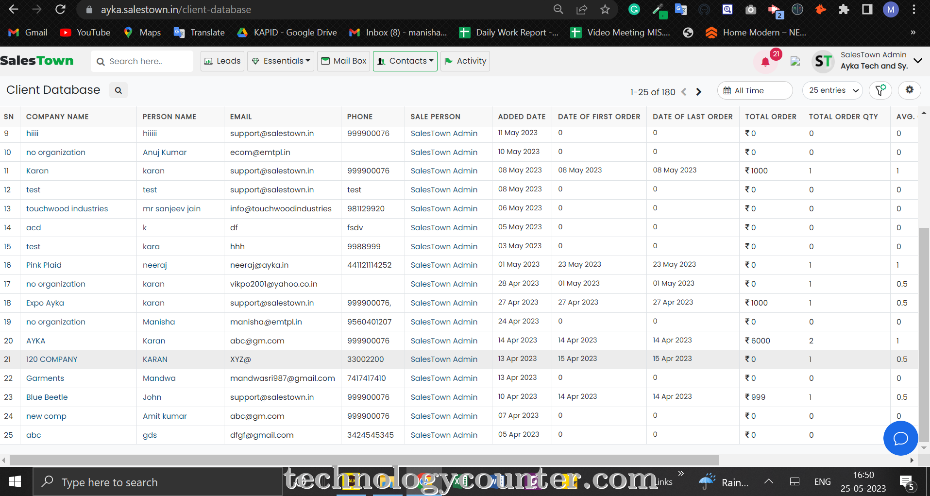 SalesTown CRM Screenshots
