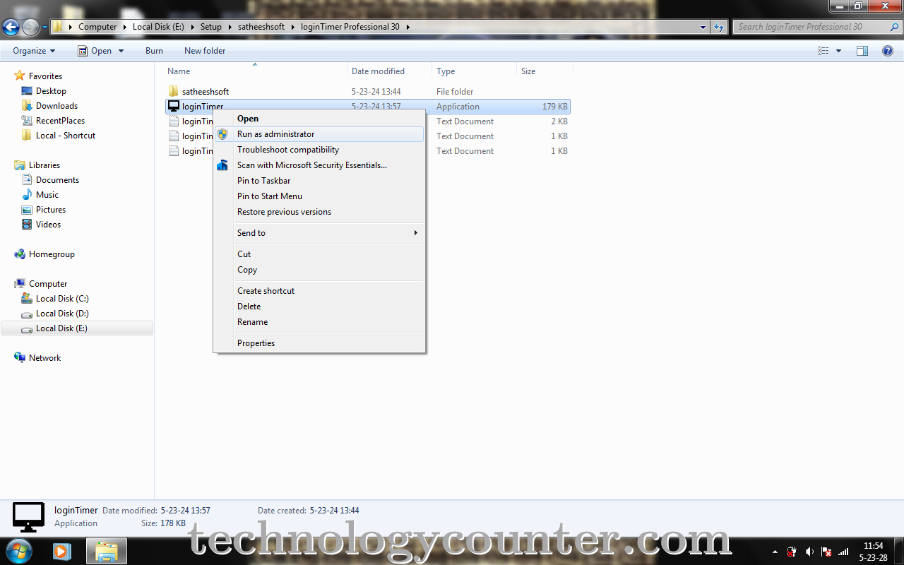 loginTimer Screenshots