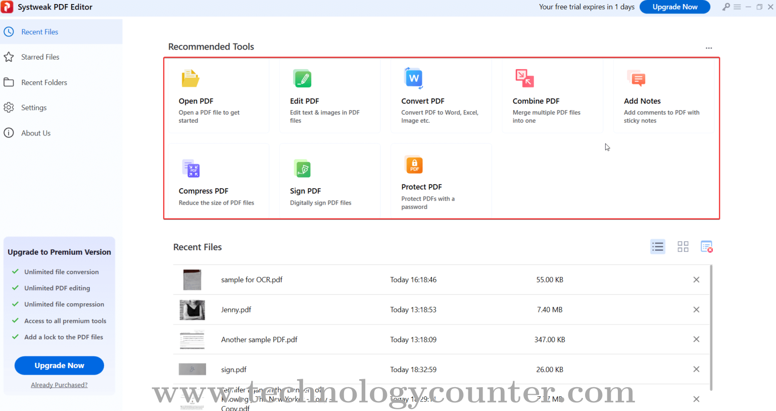 Systweak PDF Editor Screenshots