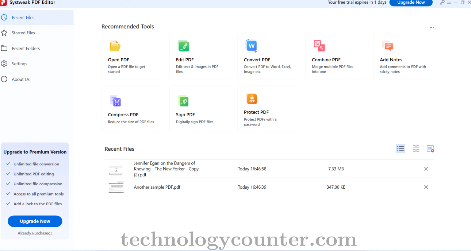 Systweak PDF Editor Screenshots