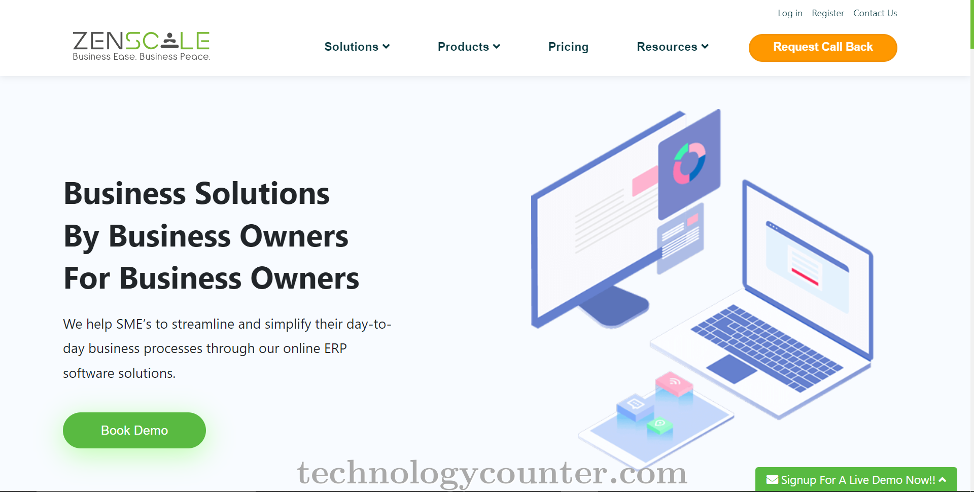 Zenscale ERP Screenshots