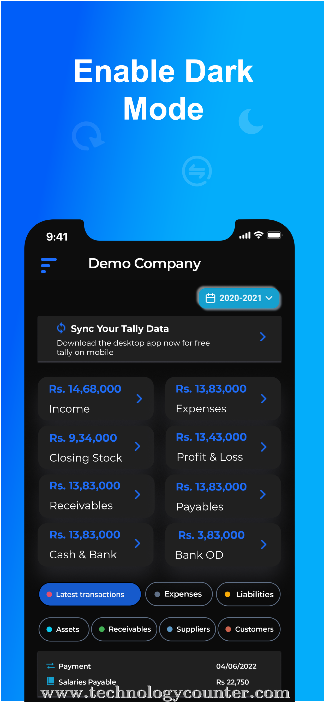 Finsights Screenshots