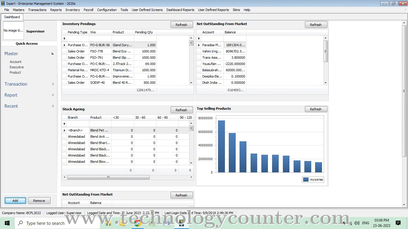 iXpert ERP Screenshots