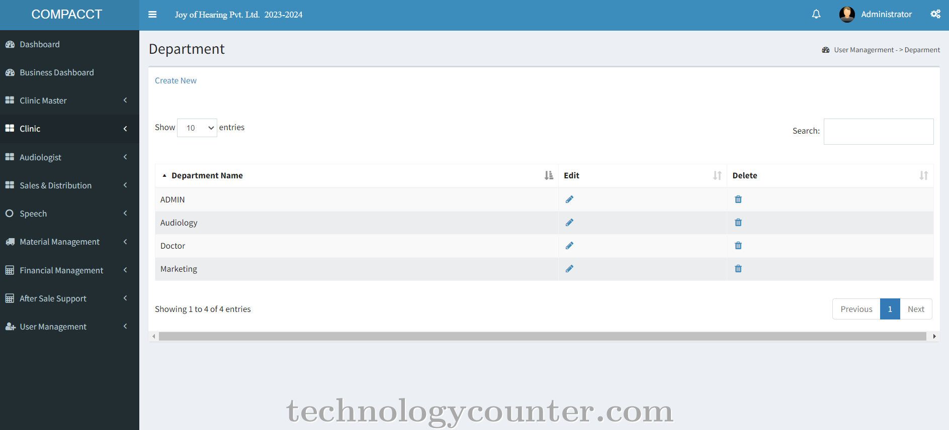 Compacct Screenshots