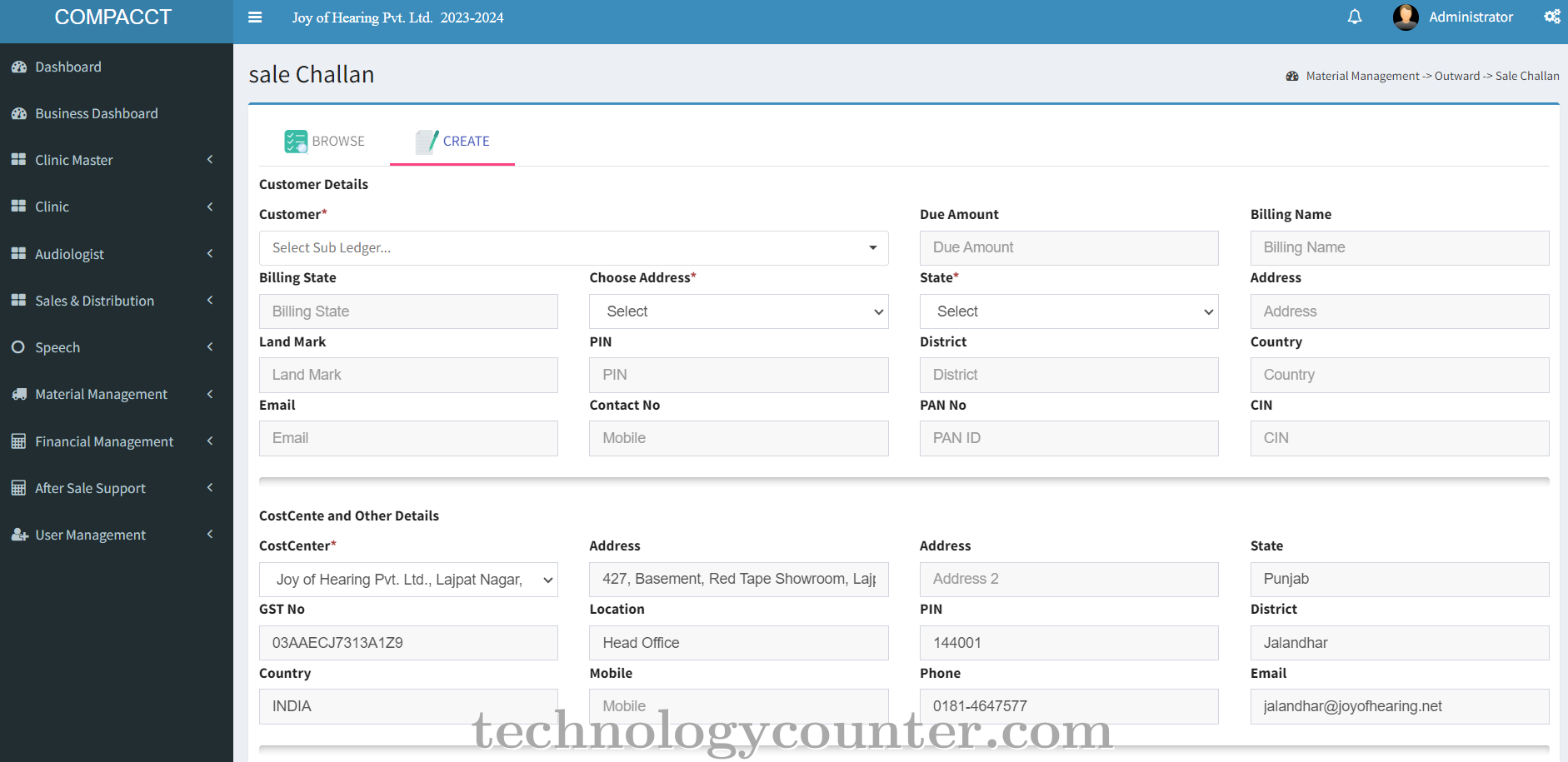 Compacct Screenshots