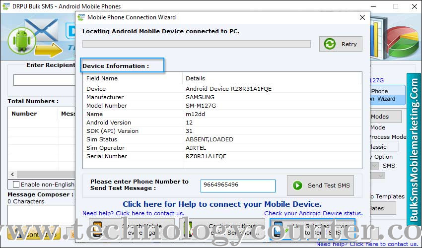 DRPU Bulk SMS Screenshots