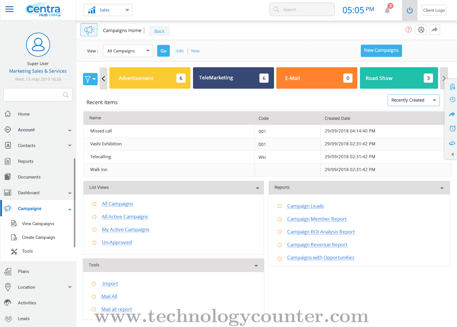 CentraHub CRM Screenshots