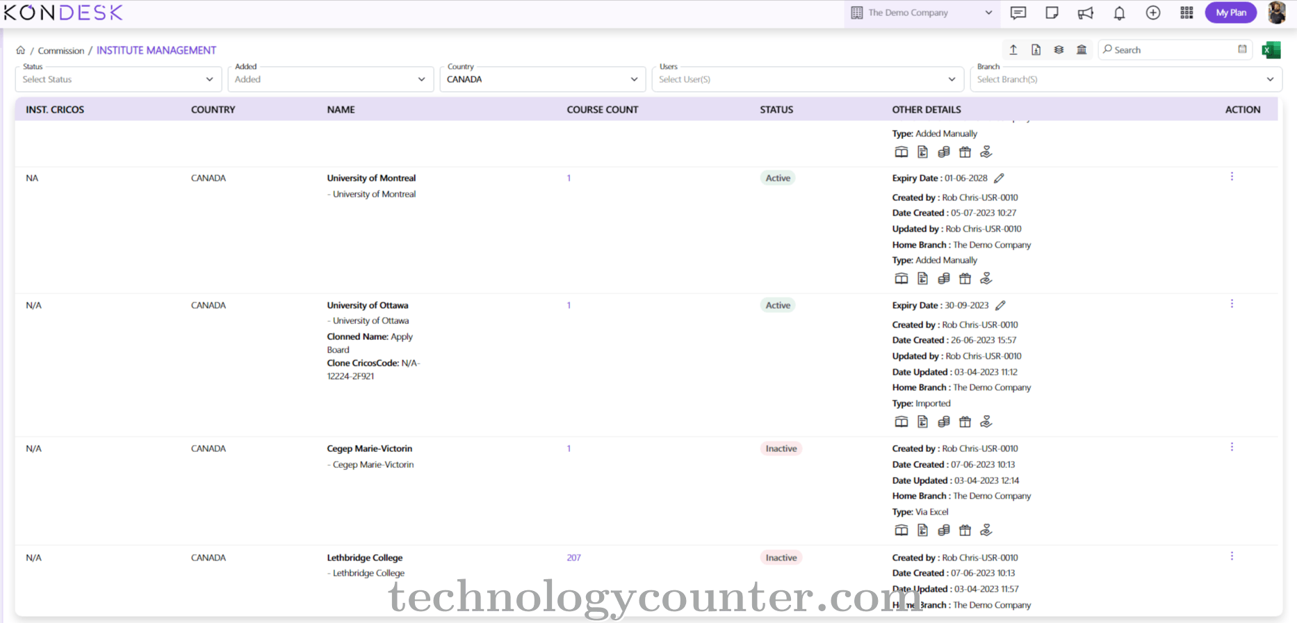 KONDESK Screenshots