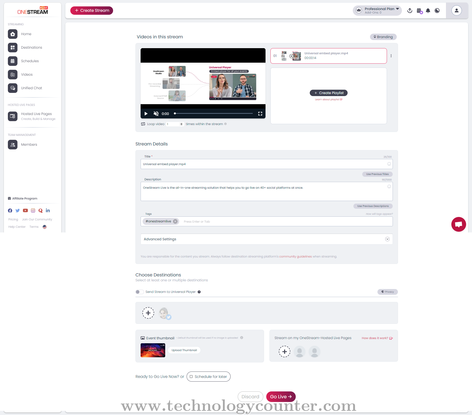 OneStream Live Screenshots