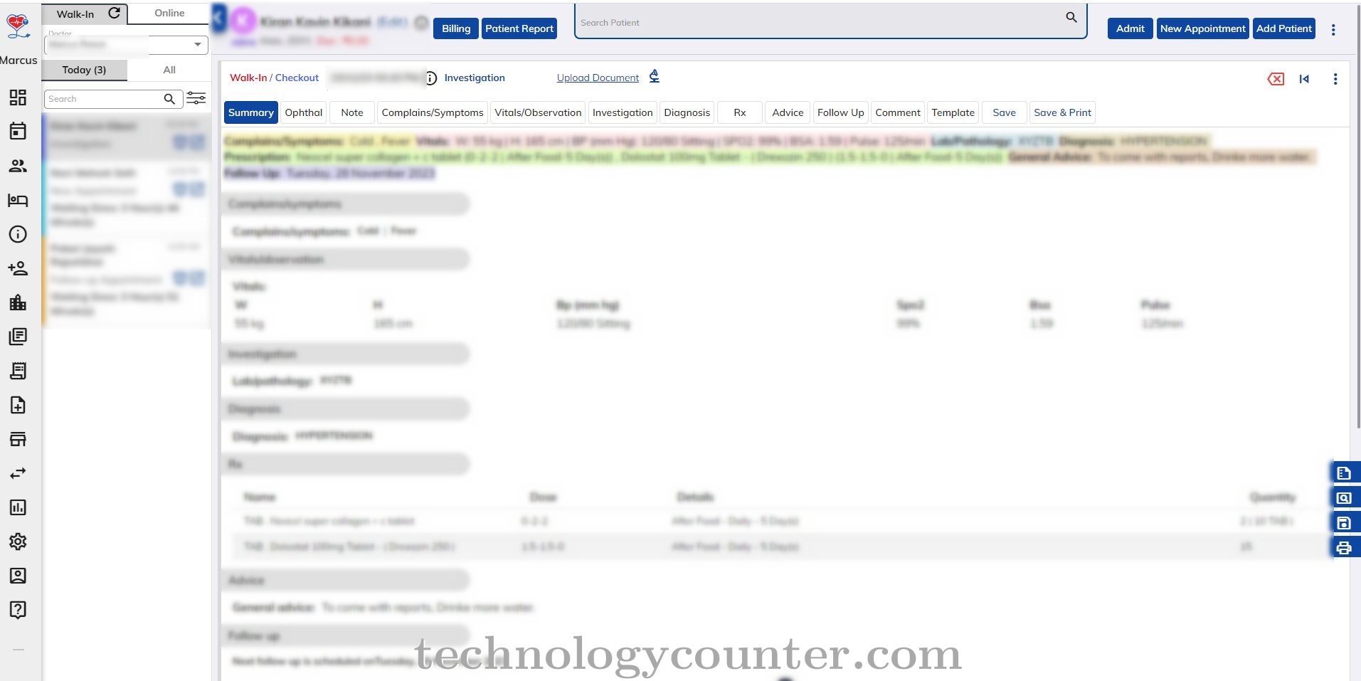 Healthray HMIS Screenshots
