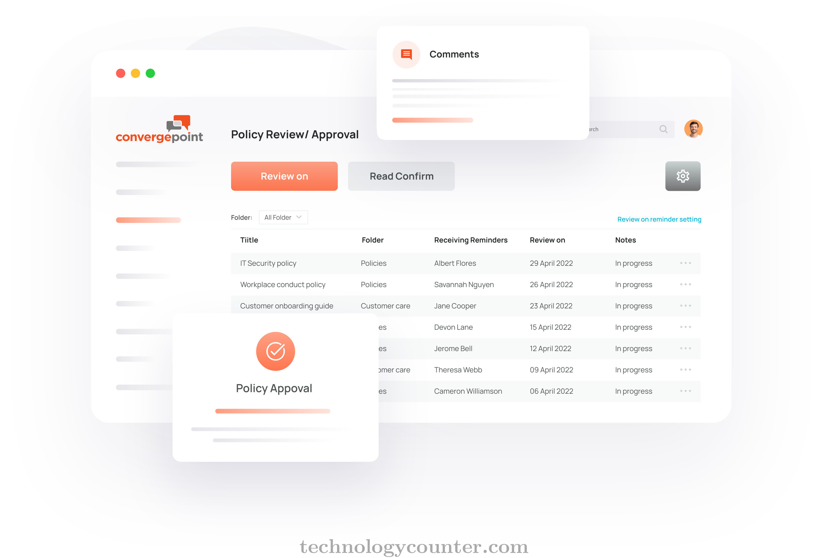 ConvergePoint Contract Management Screenshots