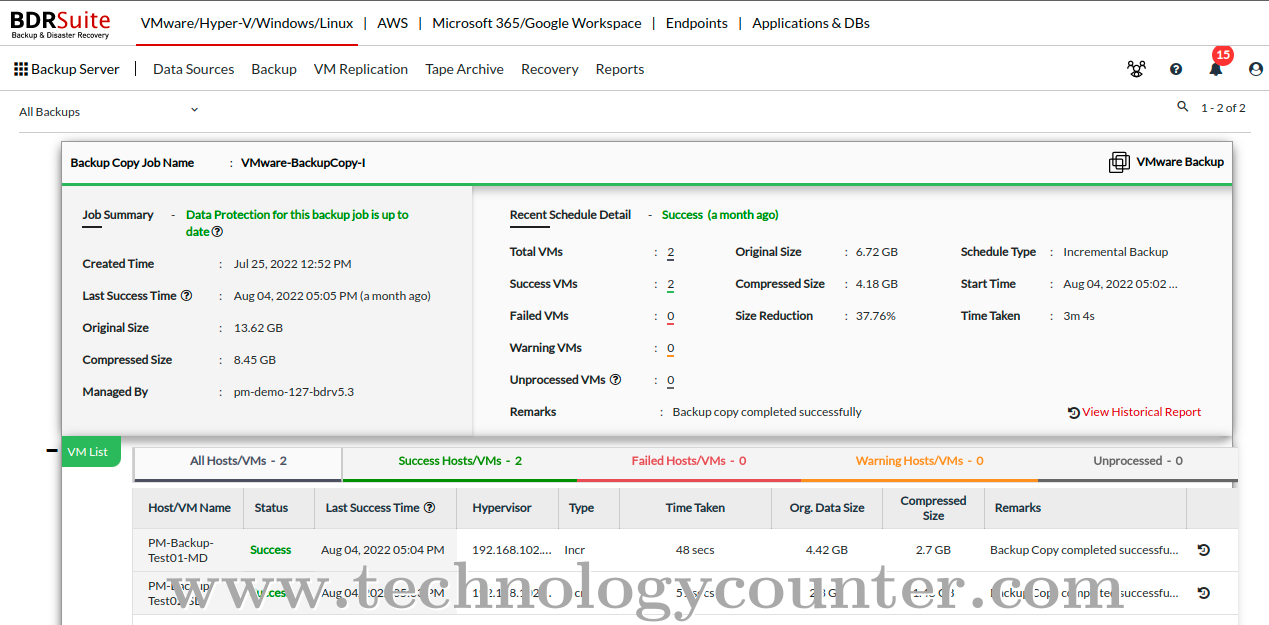 BDRSuite Screenshots
