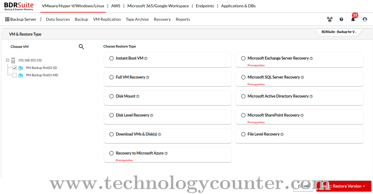 BDRSuite Screenshots