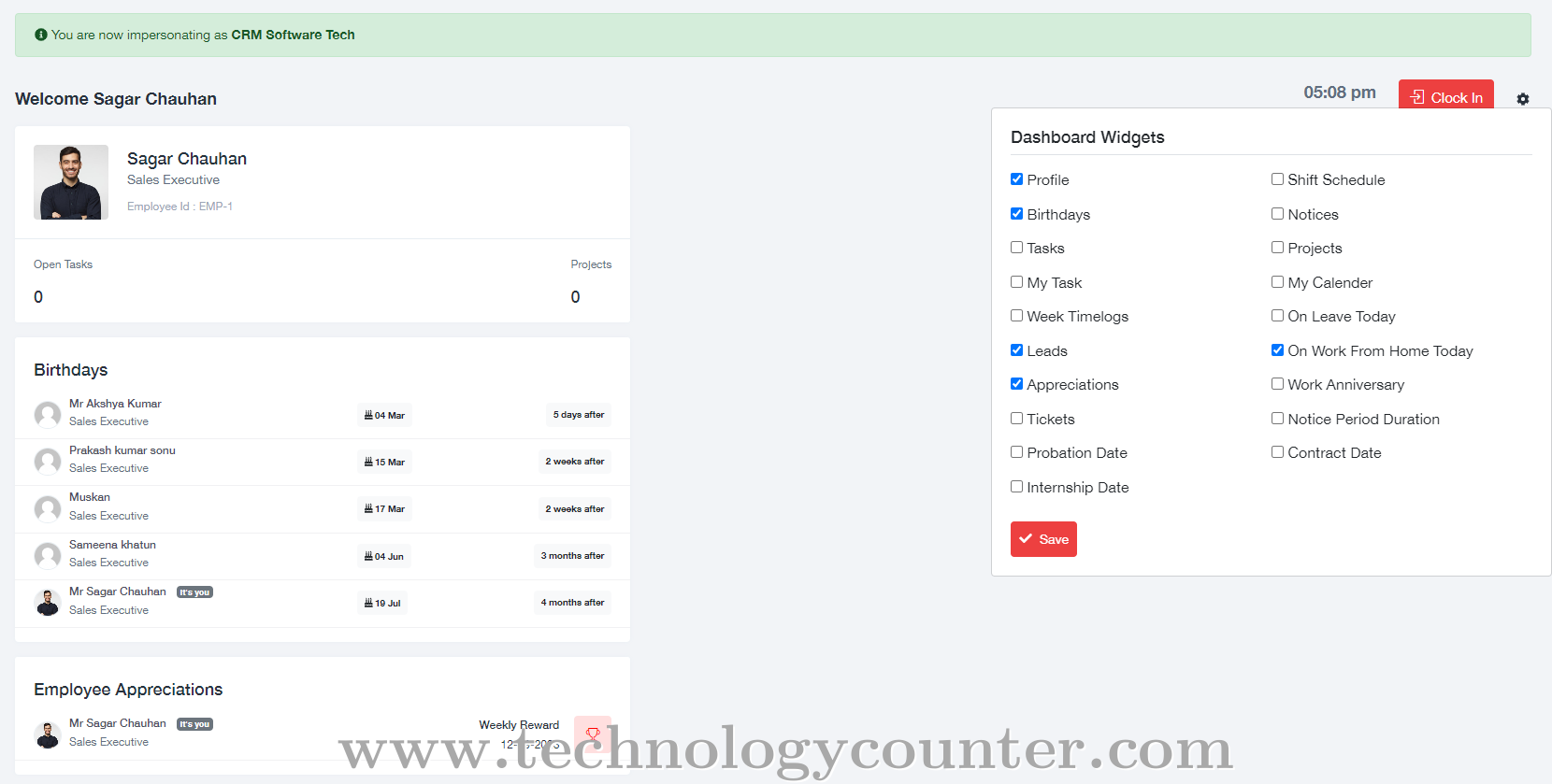 CRMSOFTWARE Tech Screenshots