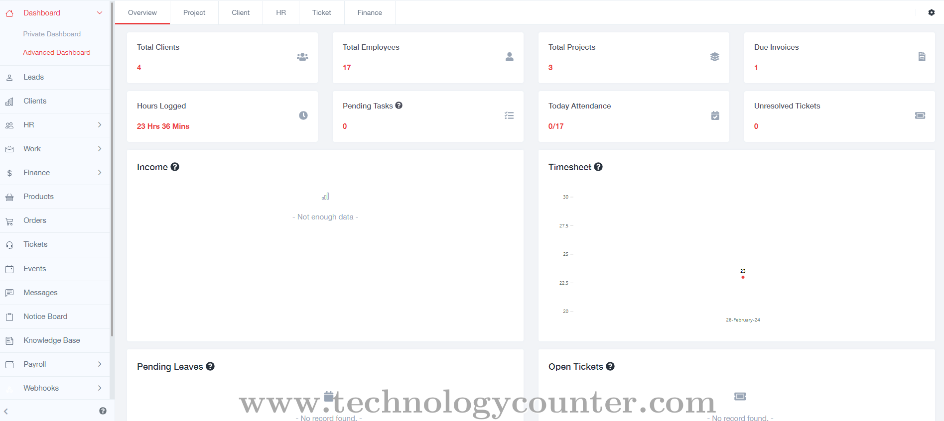 CRMSOFTWARE Tech Screenshots