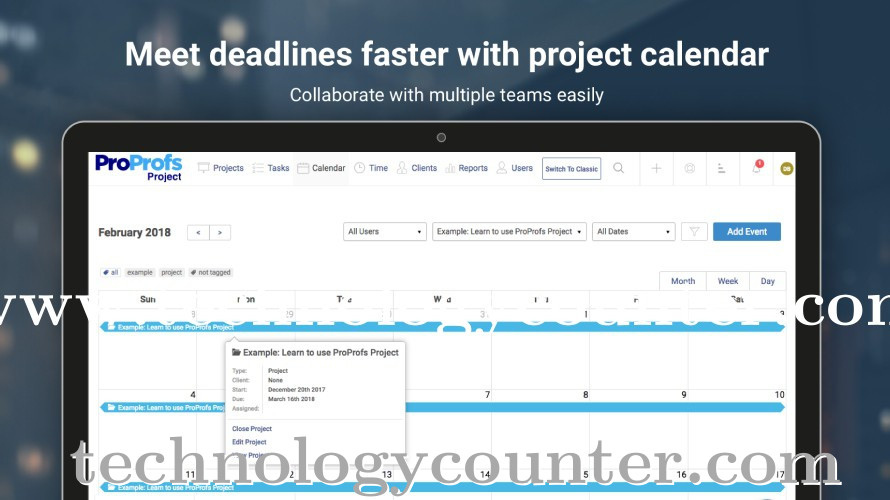 ProProfs Project Screenshots