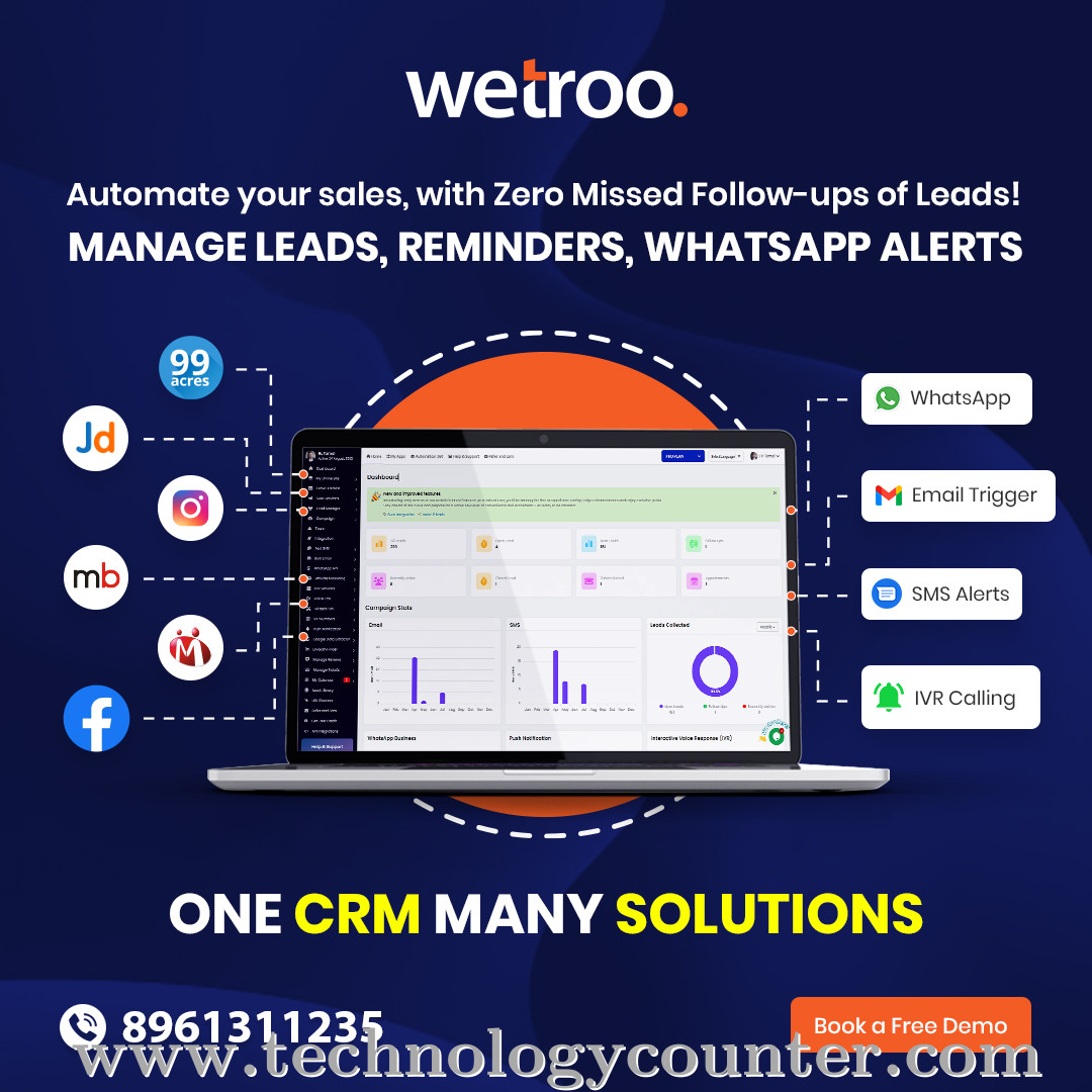 Wetroo CRM Screenshots