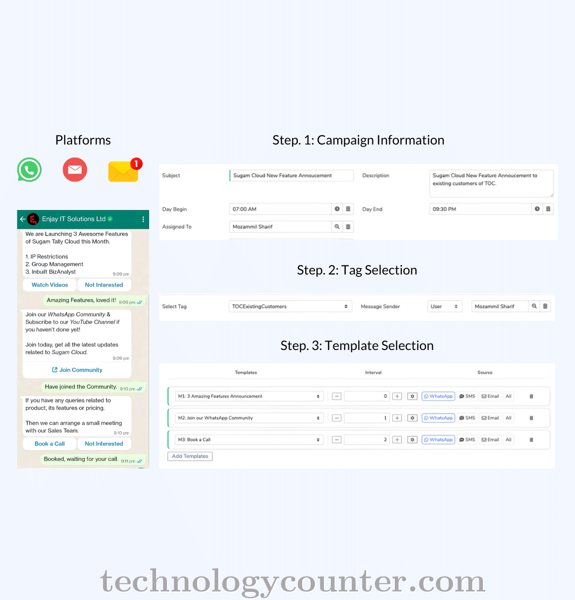 Sangam CRM Screenshots