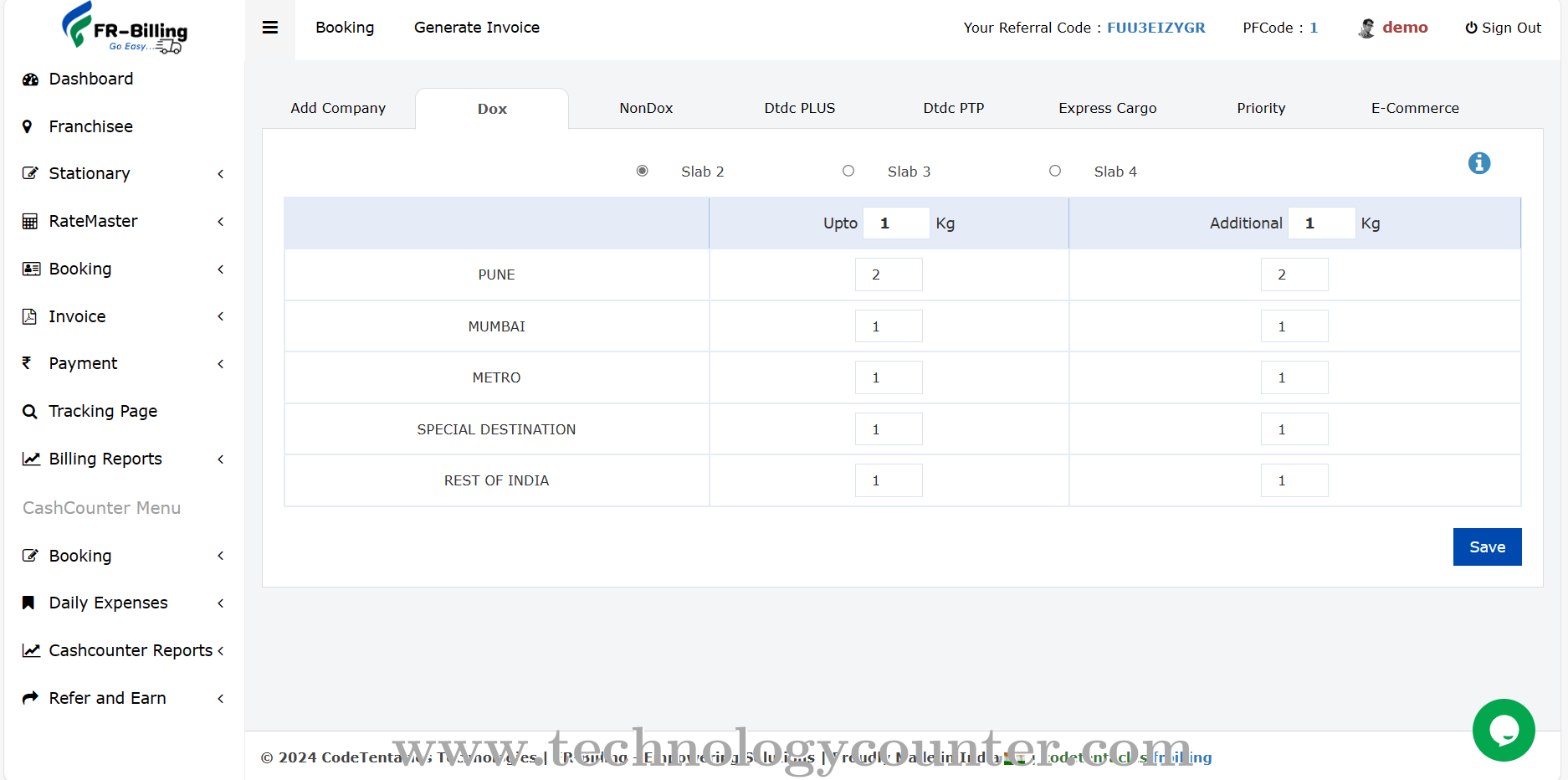 Fr Billing Screenshots
