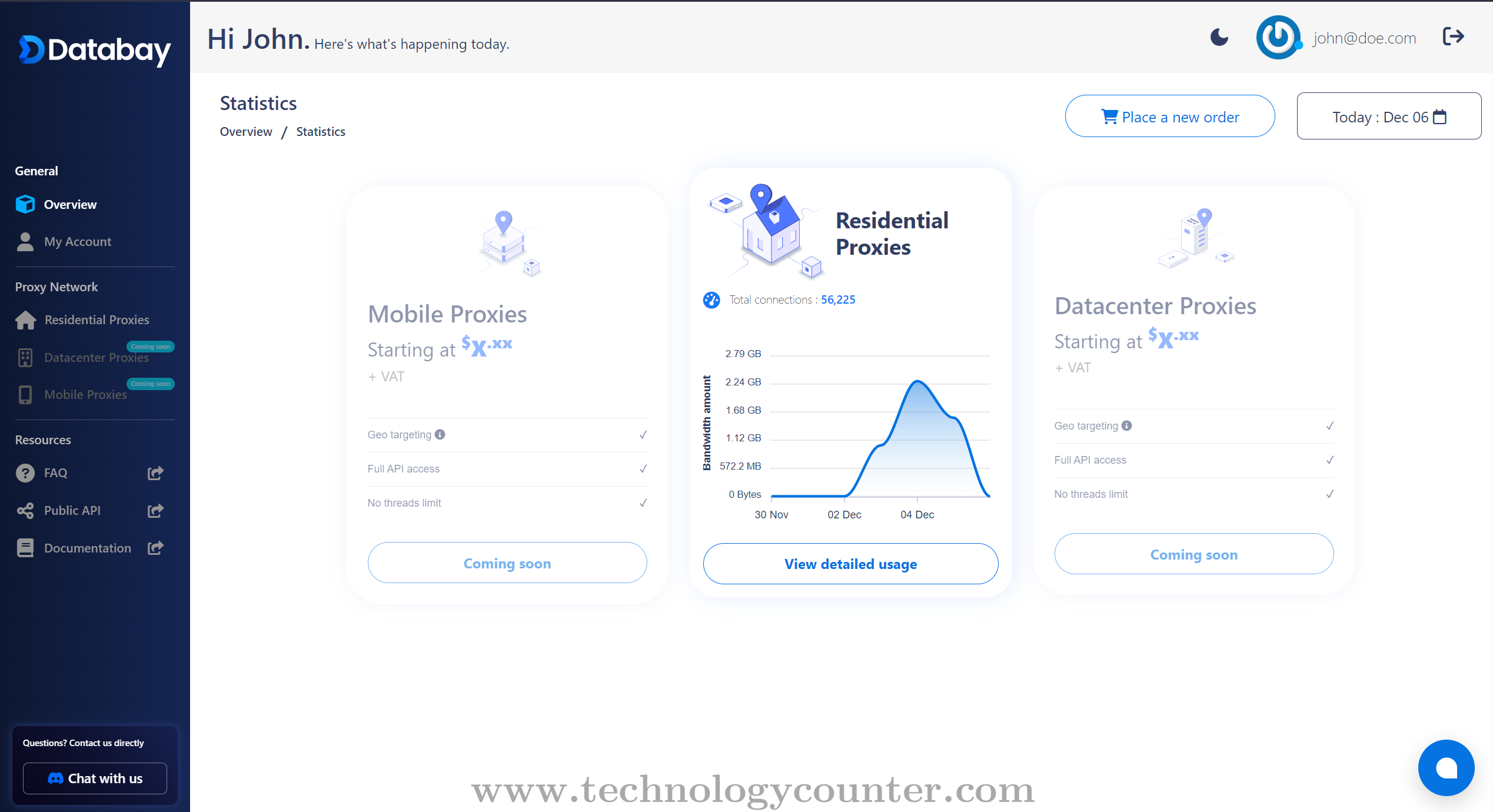 Databay Residential Proxies Screenshots