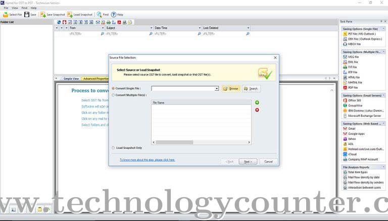 Kernel for OST to PST Screenshots