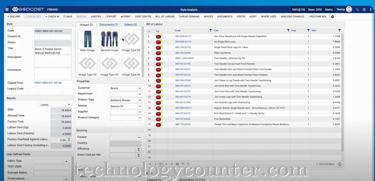 GSDCost Screenshots