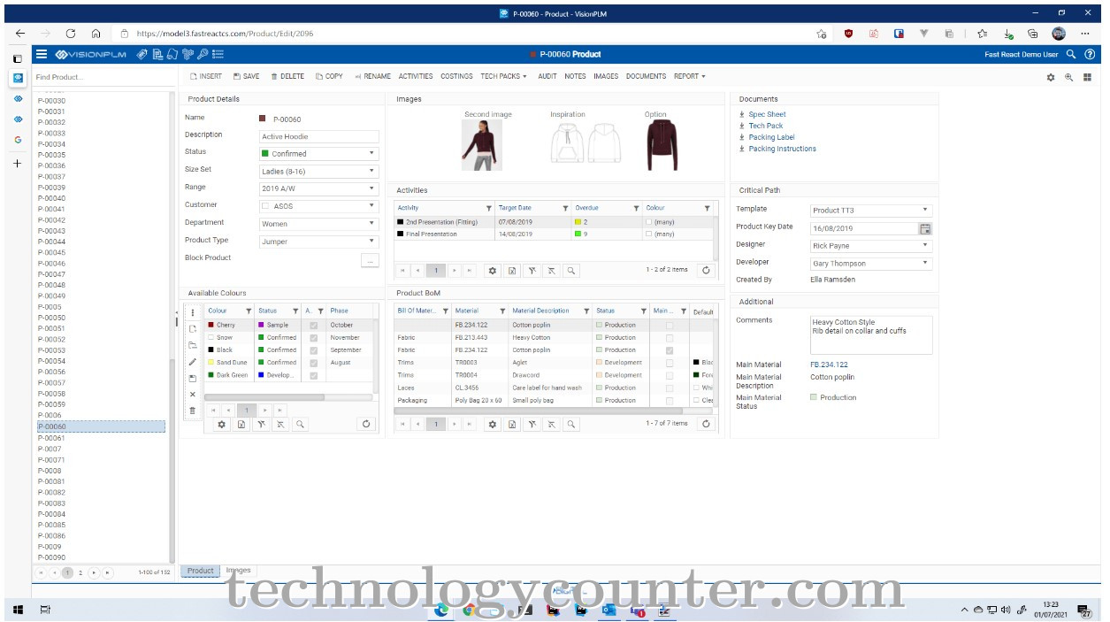 Vision PLM Screenshots