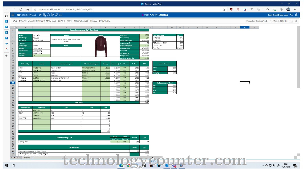Vision PLM Screenshots