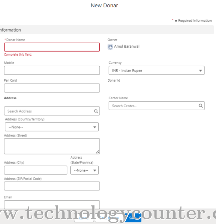 Online Charity ERP Screenshots