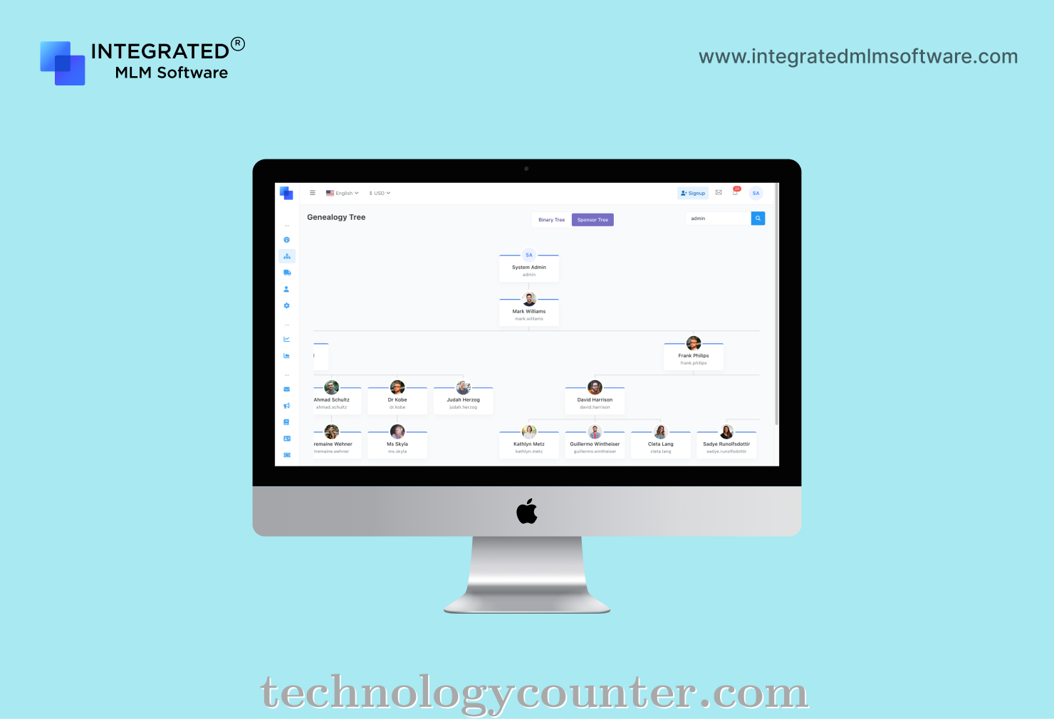 Integrated MLM Software Screenshots
