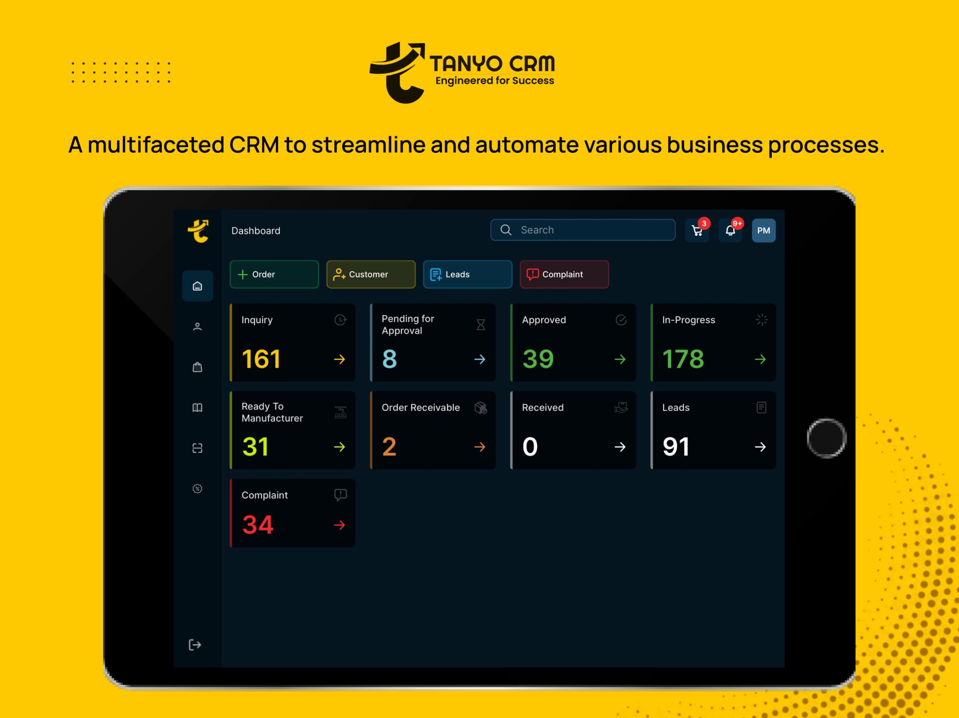 Tanyo CRM Screenshots