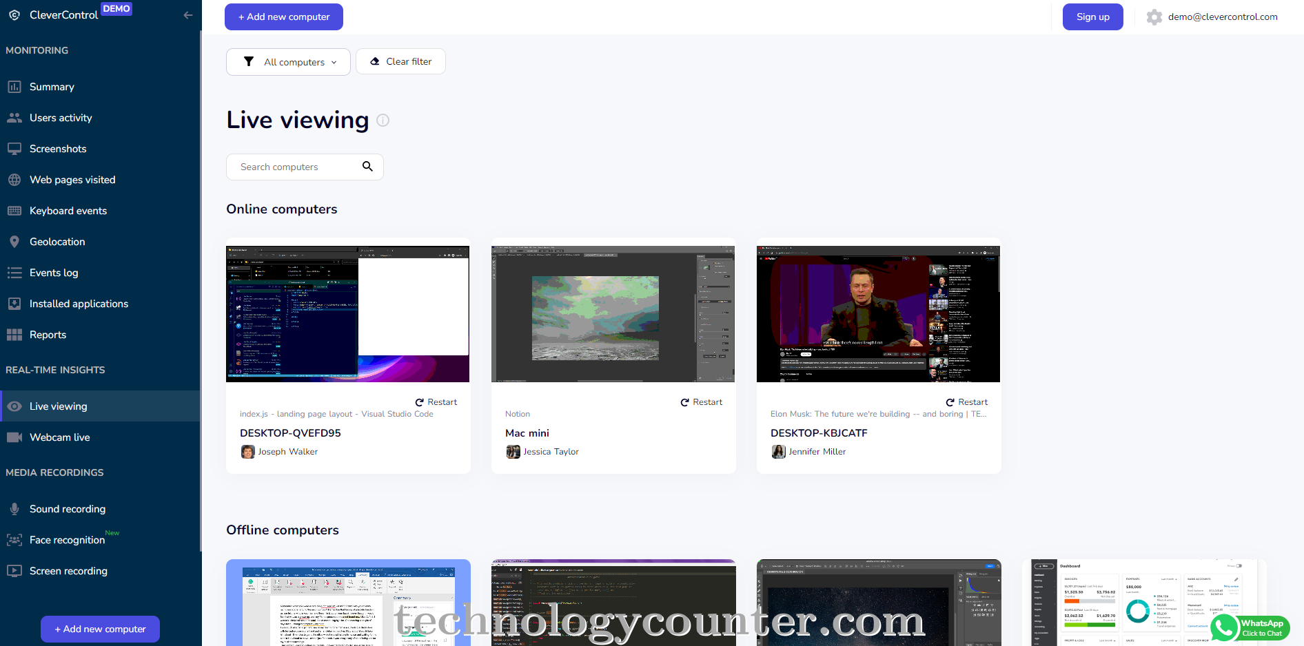 CleverControl Screenshots