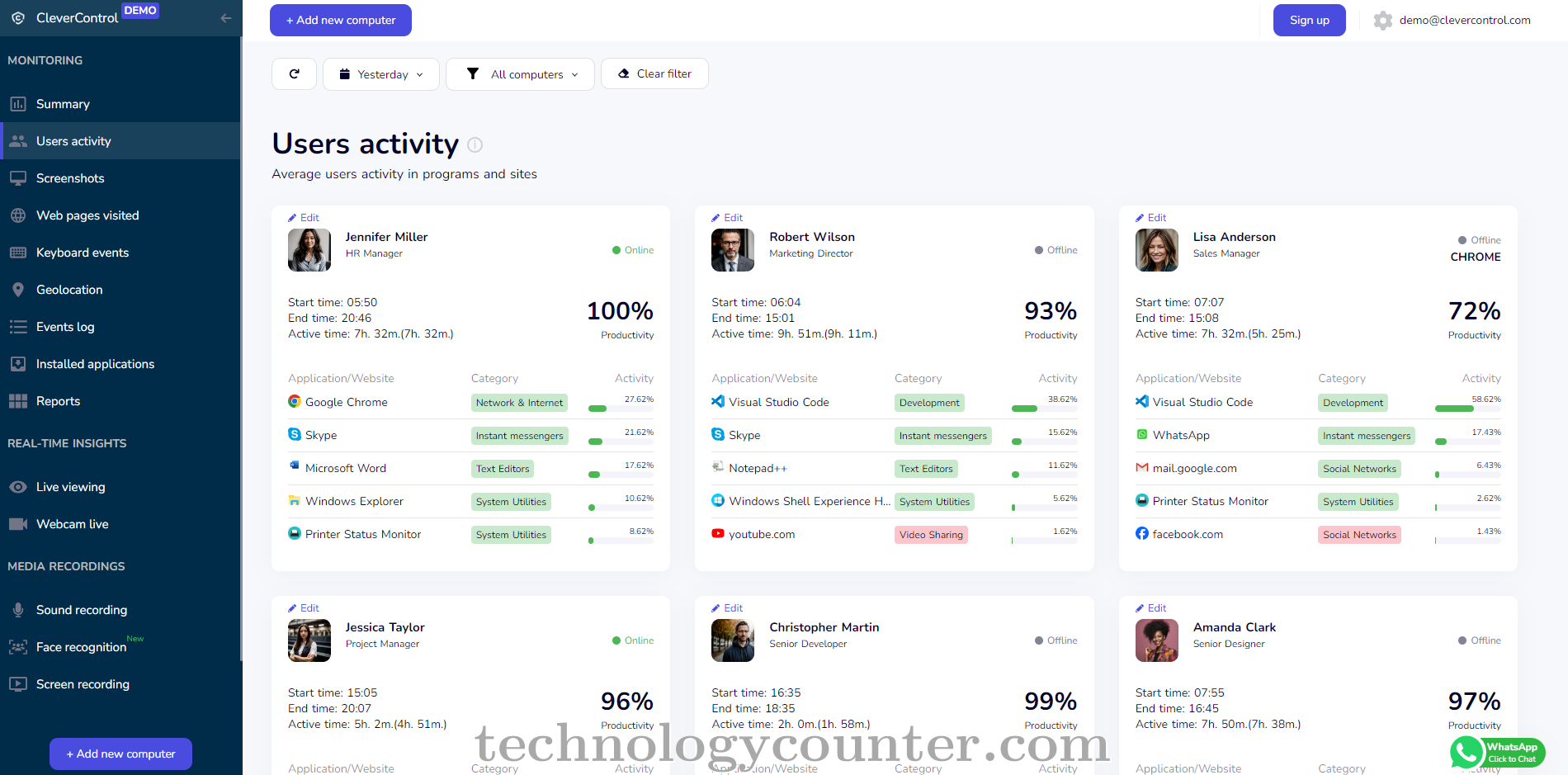CleverControl Screenshots