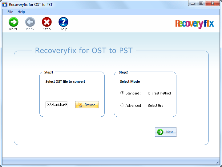 Recoveryfix for OST to PST Converter Screenshots