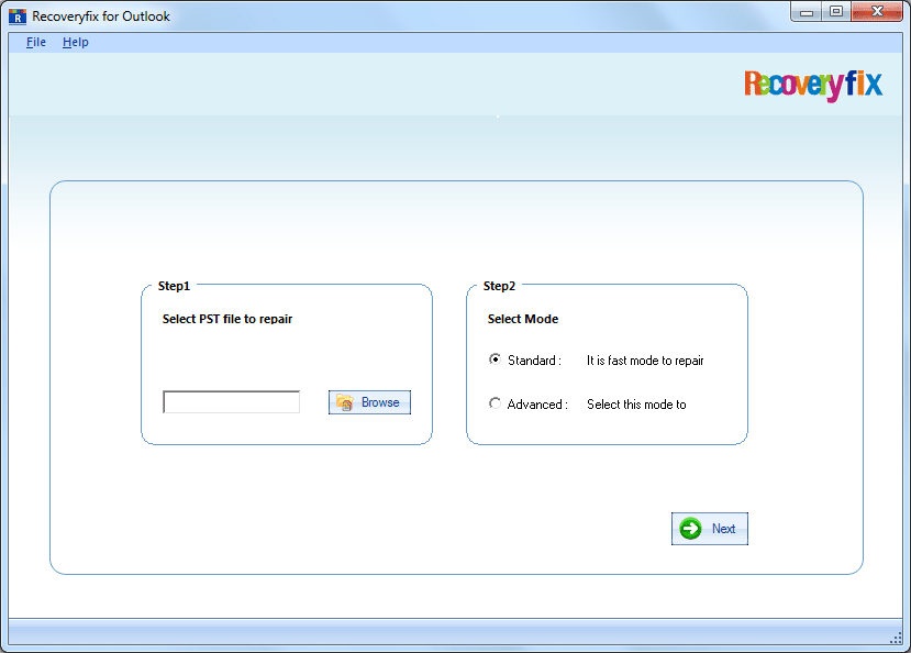 Recoveryfix for Outlook PST Repair Screenshots