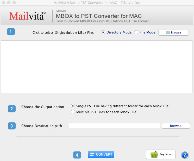 Mailvita Apple Mail to PST Converter for Mac Tool Screenshots