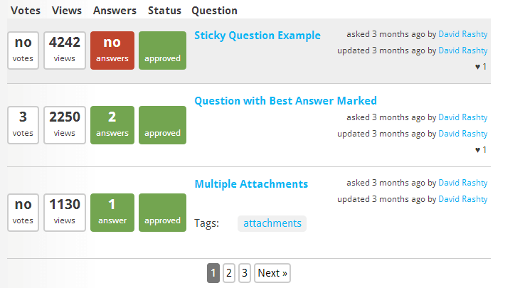 WordPress Question and Answer Plugin Screenshots