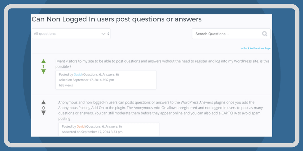 WordPress Question and Answer Plugin Screenshots