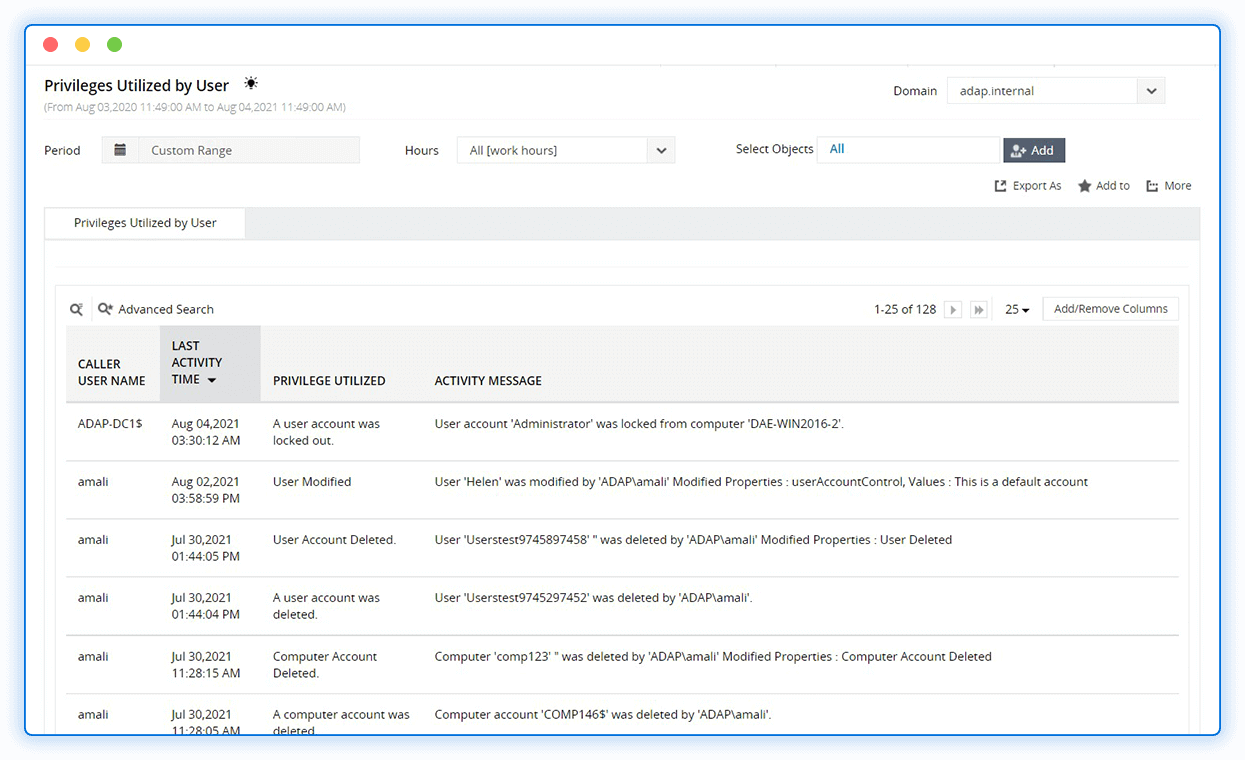 ManageEngine ADAudit Plus Screenshots