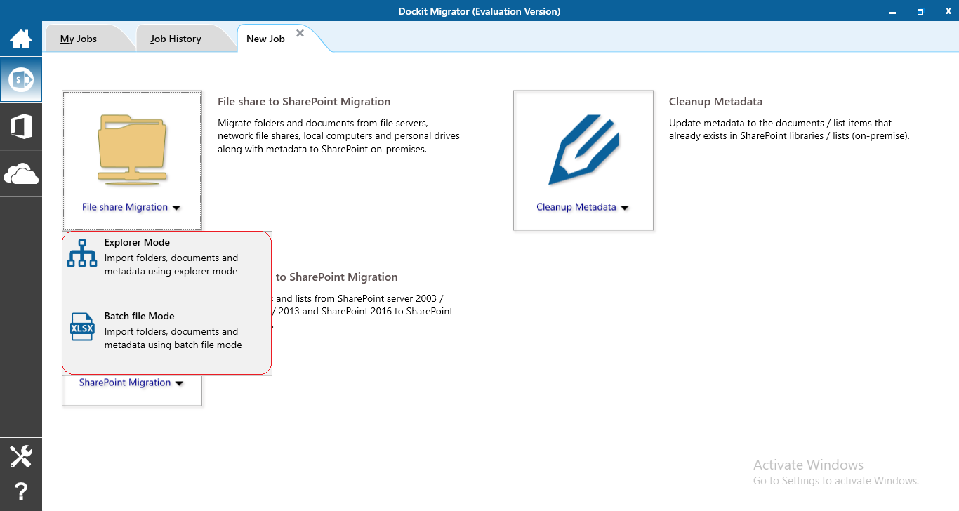 Dockit Migrator Screenshots