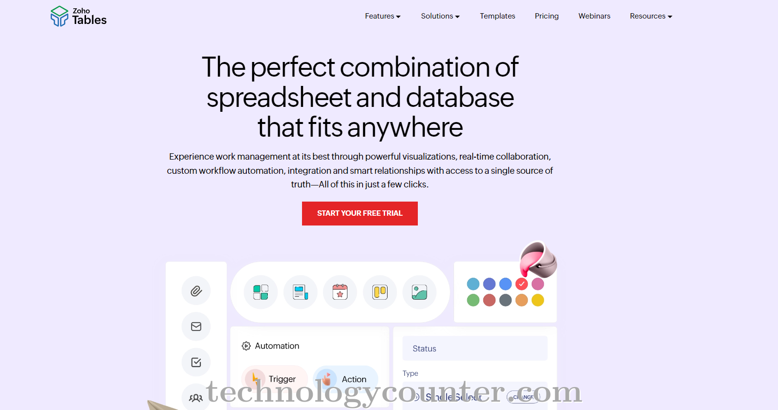 Zoho Tables Screenshots
