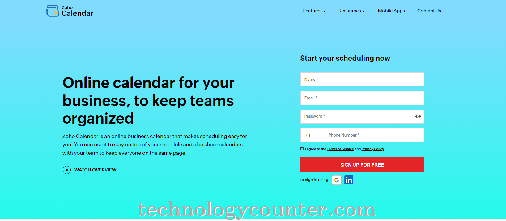 Zoho Calendar Screenshots