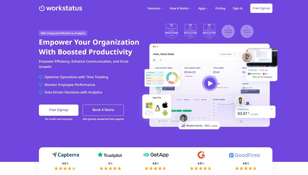 Workstatus Screenshots